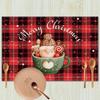 New Christmas Table Mats Holiday Dining Placemats for Xmas Table Decor Snowflake Table Runner Waterproof Festive Accessories