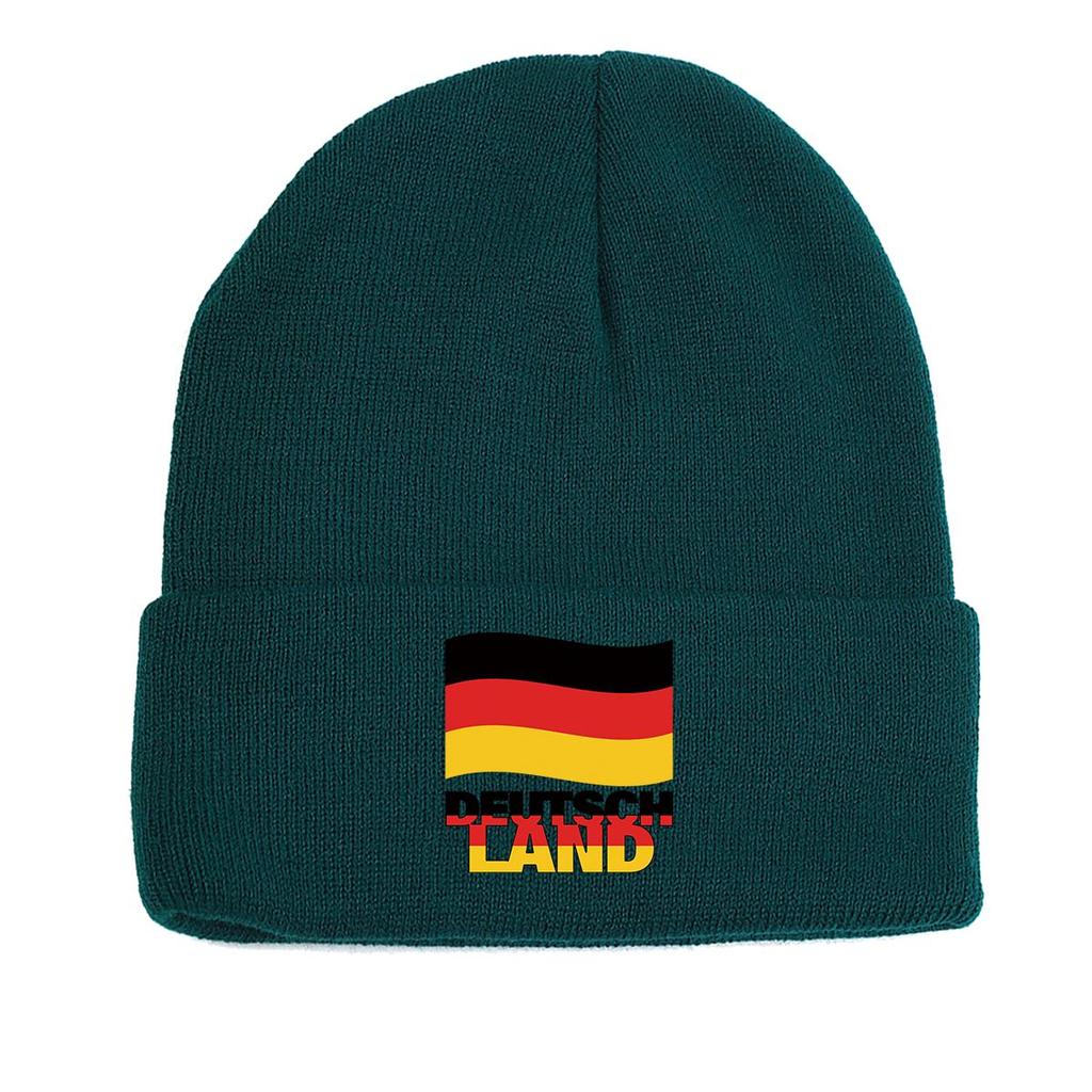 Flag of Norway Print Knit Hat Beanie, Patriotic Woman Cap Candy Color Lightweight Simple Pompom Beanies Knitted Hat Beanie