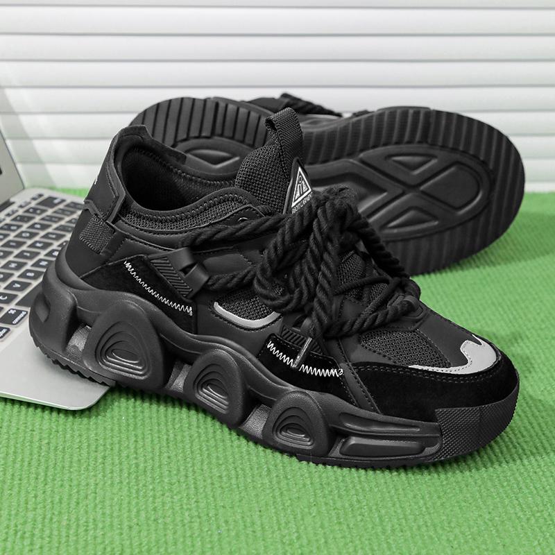 

Мода 2024 года, новая обувь для мужчин, кроссовки, мужская повседневная обувь, теннисные туфли класса люкс, кроссовки для тренировок, дышащие туфли, модные мокасины для бега 39 чёрный