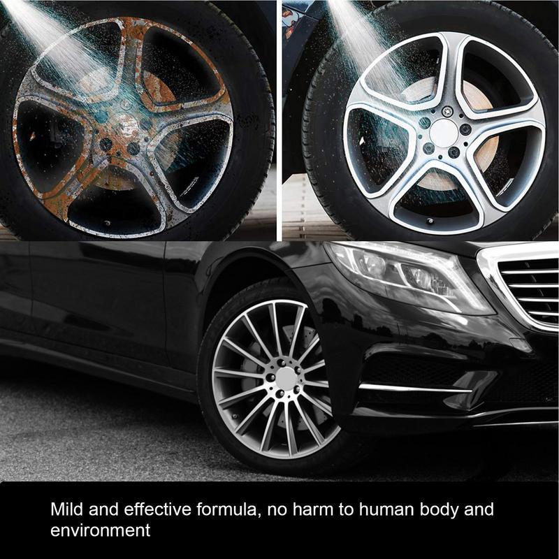 Auto Felgenreiniger Spray Sanfter und effektiver Reifenreiniger Mehrzweck Autoreiniger Spray Felgenpflege für Autos LKW SUVs