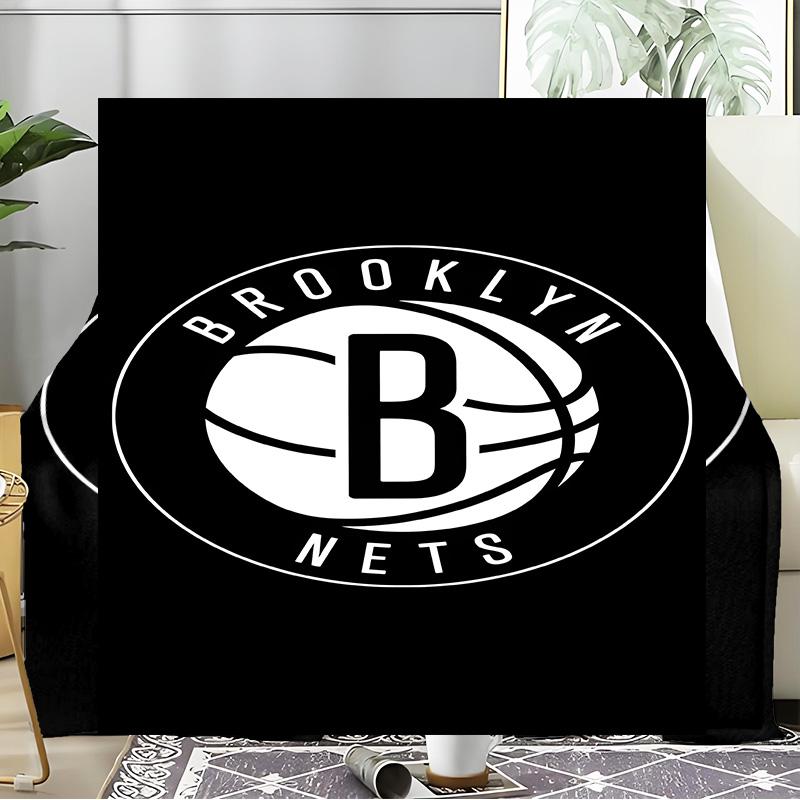 Brooklyn Basketball Team Blanket Flannel Throw for Sofa, Indoor, Camping, Living Room, Office, Chair, And Bed Soft Birthday Gift