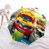 1pc Blaze and the Monster Machines Automatic Folding Umbrella, Portable Collapsible Design, Casual Outdoor Accessory L1127001