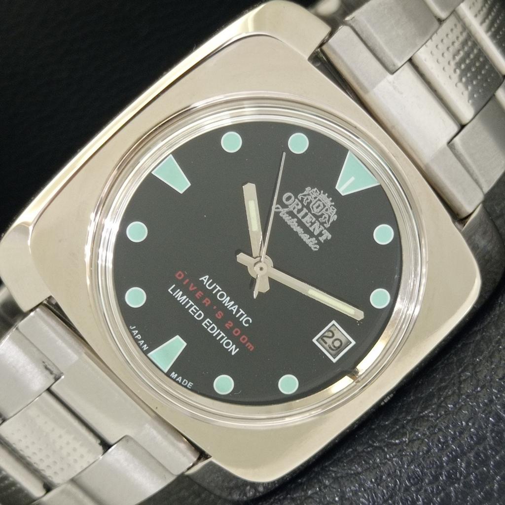 

Б/У ЯПОНСКИЕ ВИНТАЖНЫЕ МУЖСКИЕ АВТОМАТИЧЕСКИЕ ЧАСЫ ORIENT 46941 С ЧЕРНЫМ ЦИФЕРБЛАТОМ a702223-5 R123-a702223