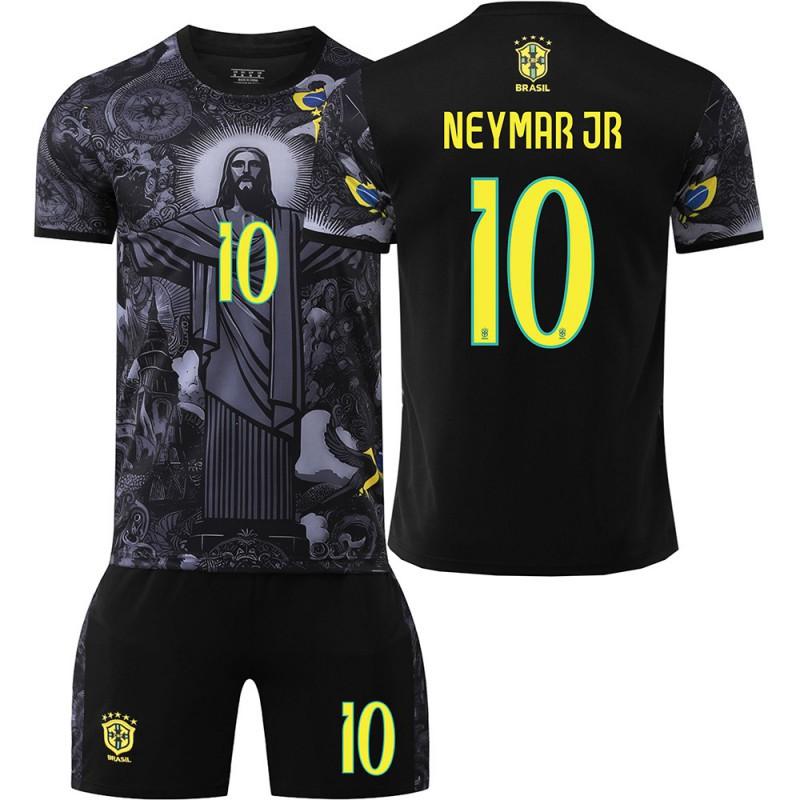 

2526 Retro Edition Football Jersey No. 7 Vinicius 10 Neymar Children s Set 16