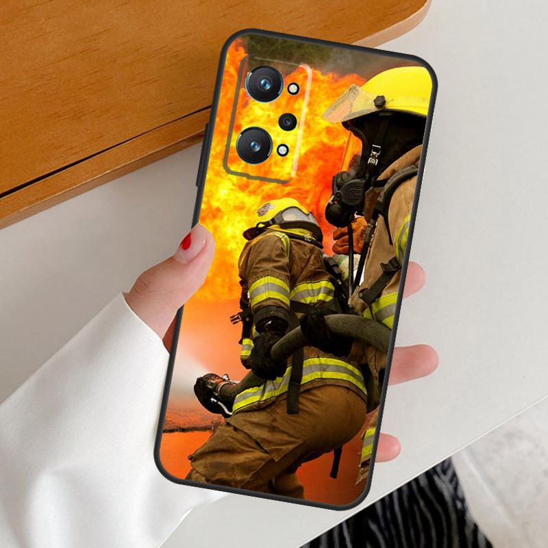 Cool Firefighter Heroes Fireman For Realme 15 Pro GT7 GT6 10 11 12 13 14 Pro Plus C67 C63 C61 C55 C51 C53 C35 C75 C65 Case