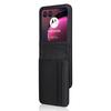 For Motorola Razr 40 Ultra 5G Card Holder Phone Case Carbon Fiber Texture PU Leather+PC Cover