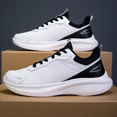 New Spring Sports Men's Shoes Fashionable and Lightweight Sports Black Casual Shoes Versatile Soft-soled Shoes Lightweight