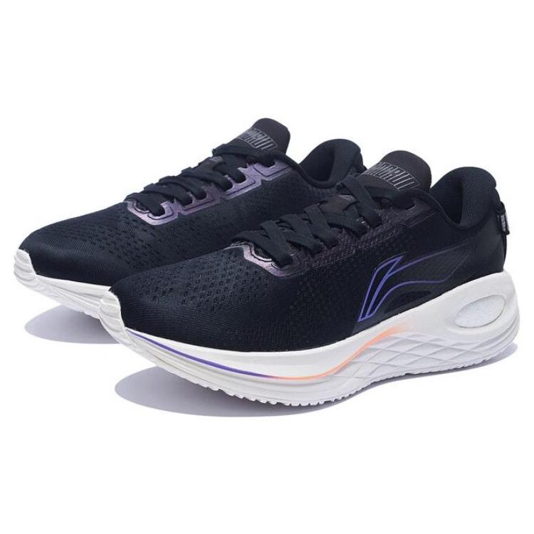 New LINING Furious Rider 6.0 Essential Running Shoes Men Low Top Phantom Black/Black ARZS003-16