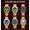 BINBOND Top Brand Man Quartz Watch Waterproof Luminous Date Chronograph Leather Wristwatch Military Sports Luxury Men's Watches