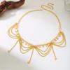 Bohemian Oversized Ronde Munten Bellen Meerlaagse Kwast Tailleketting Voor Vrouwen Mannen Vintage Punk Lichaamssieraden Y2K Cadeau Riemketting