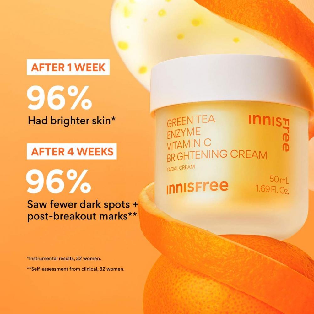 Innisfree Vitamin C Aufhellende Nachfüllbare Gel-Creme 1,69 Unzen 50 ml Für Dunkle Flecken