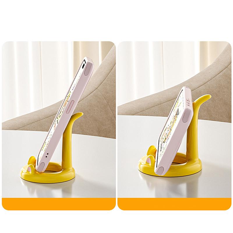 Niedlicher und süßer Cartoon-Katzen-Handyhalter, kreativer Mini-Desktop-Handyhalter, kann als dekoratives Ornament verwendet werden