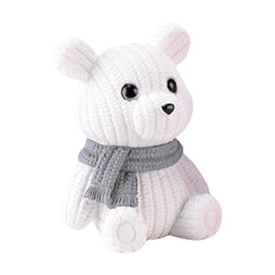 Cute Bear Statue Decorative Long Lasting Hand-crafted