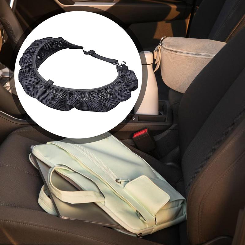 Car Front Seat Organizer, Portable Handbag Backpack Fixing Net, Men Vehicle Interior Storage Organizer Car Passenger Storage Bag