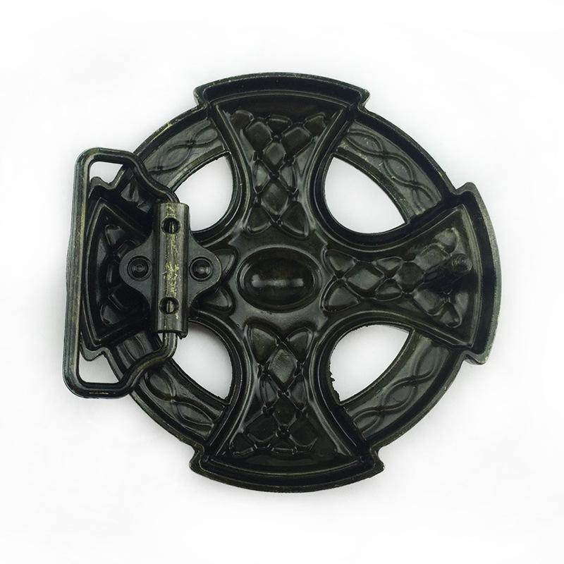 Round Celtic Belt Buckle - Western Cowboy Style