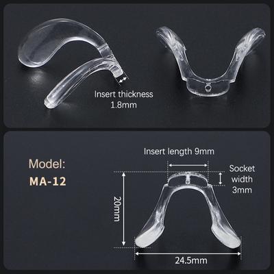 Saddle Glasses Nose Pad One-Piece Ose Clip Nose Bridge Eyeglasses Anti Slip Holder Eyewear Accessories