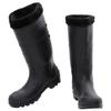 VidaXL Black Rain Boots Size 38-46 PVC