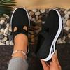 Sneakers da Donna Traspiranti con Suola Ammortizzata in PVC - Scarpe da Passeggio a Maglia Slip-On Basse Adatte per Interni/Esterni, Scarpe da Donna