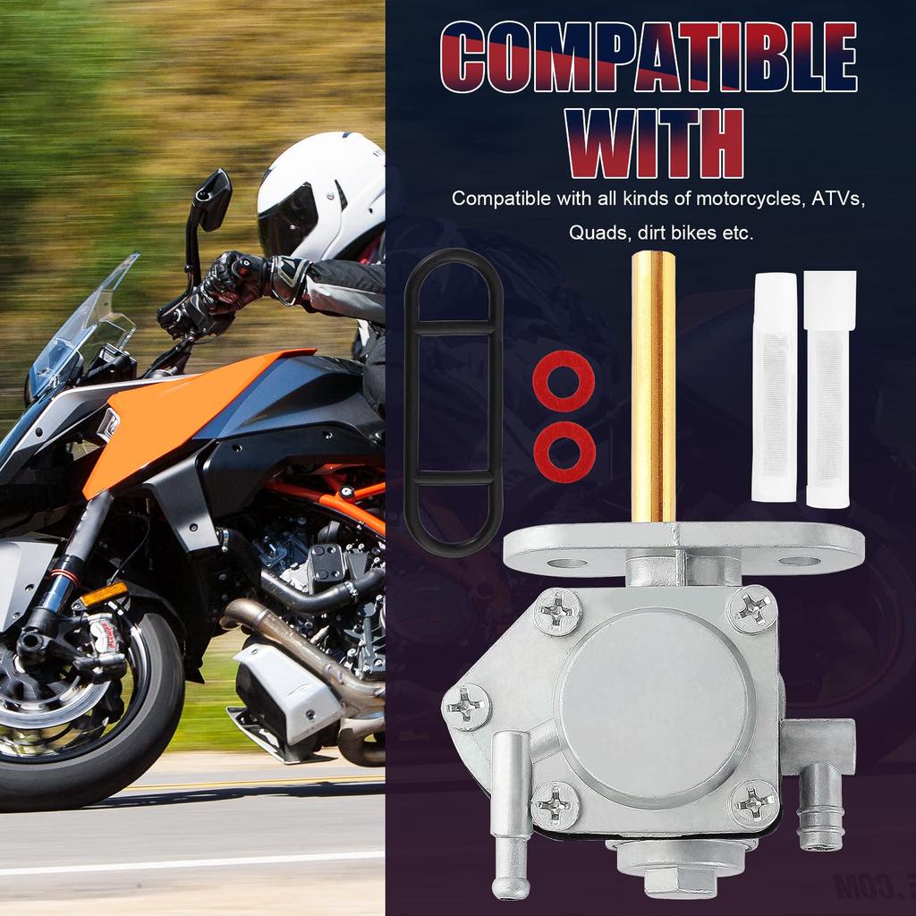 QAZAKY Gas Tank Fuel Petcock Valve Switch Suzuki DRZ400 DRZ400E DRZ400S DRZ400SM FZR600 LT80