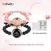 Totwoo Mountain & Sea Oath Smart Couple Bracelet - Vibrating, Interactive, Long-Distance Connection for Couples & Friends