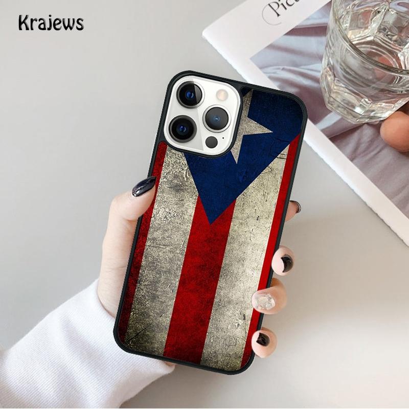 Puerto Rico Flag Phone Case For iPhone 17 Air 16 15 14 Ma Plus 11 12 13 Pro Ma Phone Cover Coque