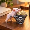 Pink Pig Figurine Decorative Reclining Statue Outdoor for Garden Displays, Courtyard
