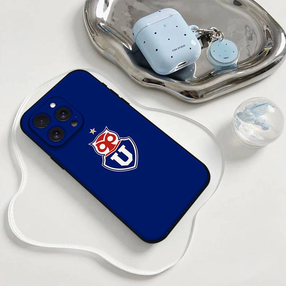 Funda para teléfono con logo de la Universidad de Chile Funda para teléfono para iPhone 17 16 15 11 13 14 Pro Max X Xr Xs Max 12mini Funda de carcasa negra