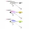 13,6 g/44 mm esca finta Spin paillettes metallo resistente gancio triplo VIB esca attrezzatura da pesca