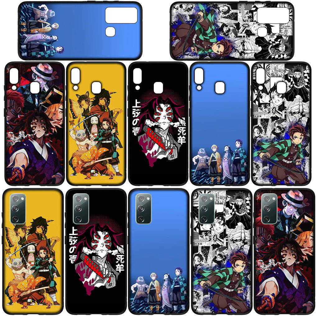 Für Samsung Galaxy S25 S24 S23 iPhone 17 16 15 Xiaomi Redmi Note 14 13 12 11 Plus Pro Max Hülle Demon Slayer Kokushibo Kamado Tanjiro OPPO Huawei Abdeckung