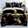 Anime One-Punch Man Saitama Bedding Set Printed Single Comforter Quilt Bed Duvet Cover Pillow Case 3 Pieces Sets Kids Adult Size