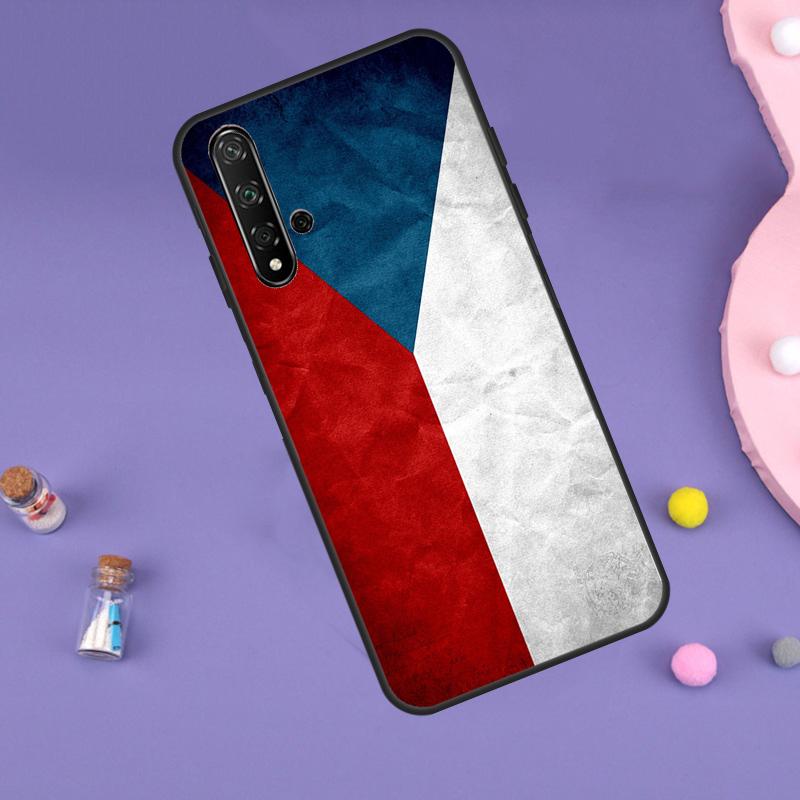 Czech Republic Czech Flag For Huawei Nova Y61 Y60 Y70 Y72 Y73 Y90 Y91 9 10 SE 7i 8i 11i 12i P30 P40 Lite P60 Pro Case