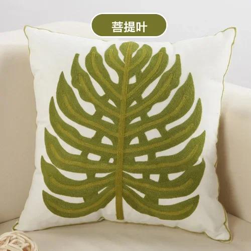 Cotton Ethnic Style Embroidery Pillow Case Car Pillow Cover Sofa Large Cushion Cover 45x45cm Luxury Pillow Case