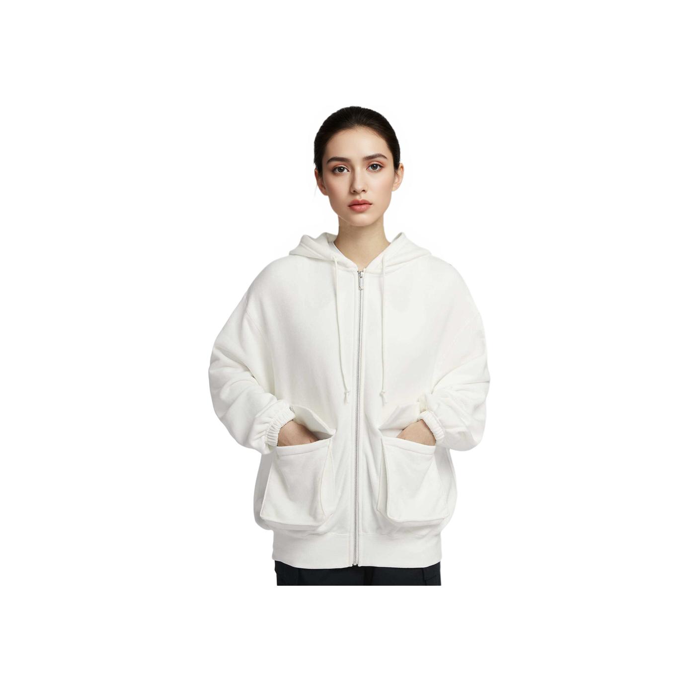 Nike Sportswear Letter Print Loose Zip-Up