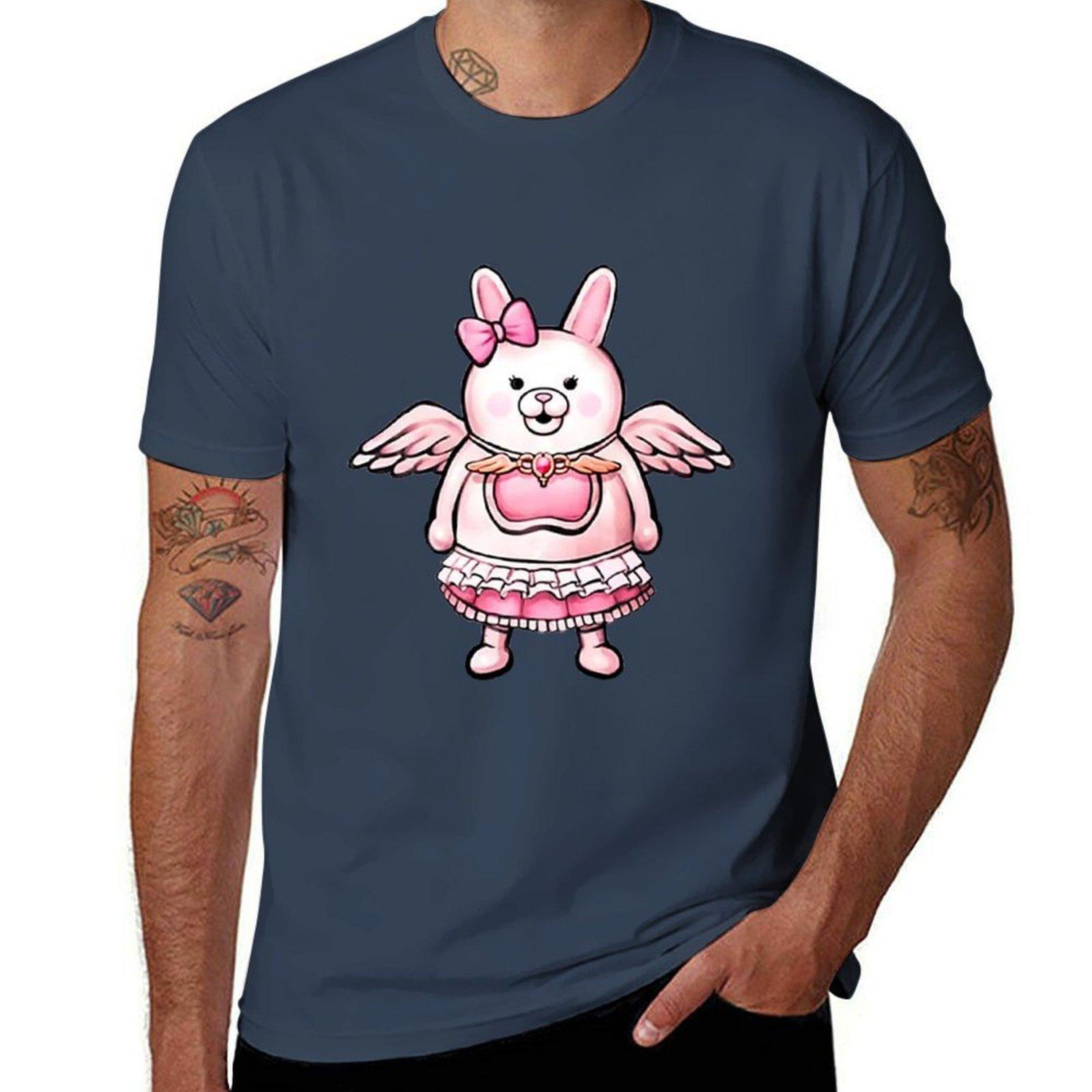Monokuma And Monomi Sticker Tshirt Comfort Stretch Tee Shirt S
