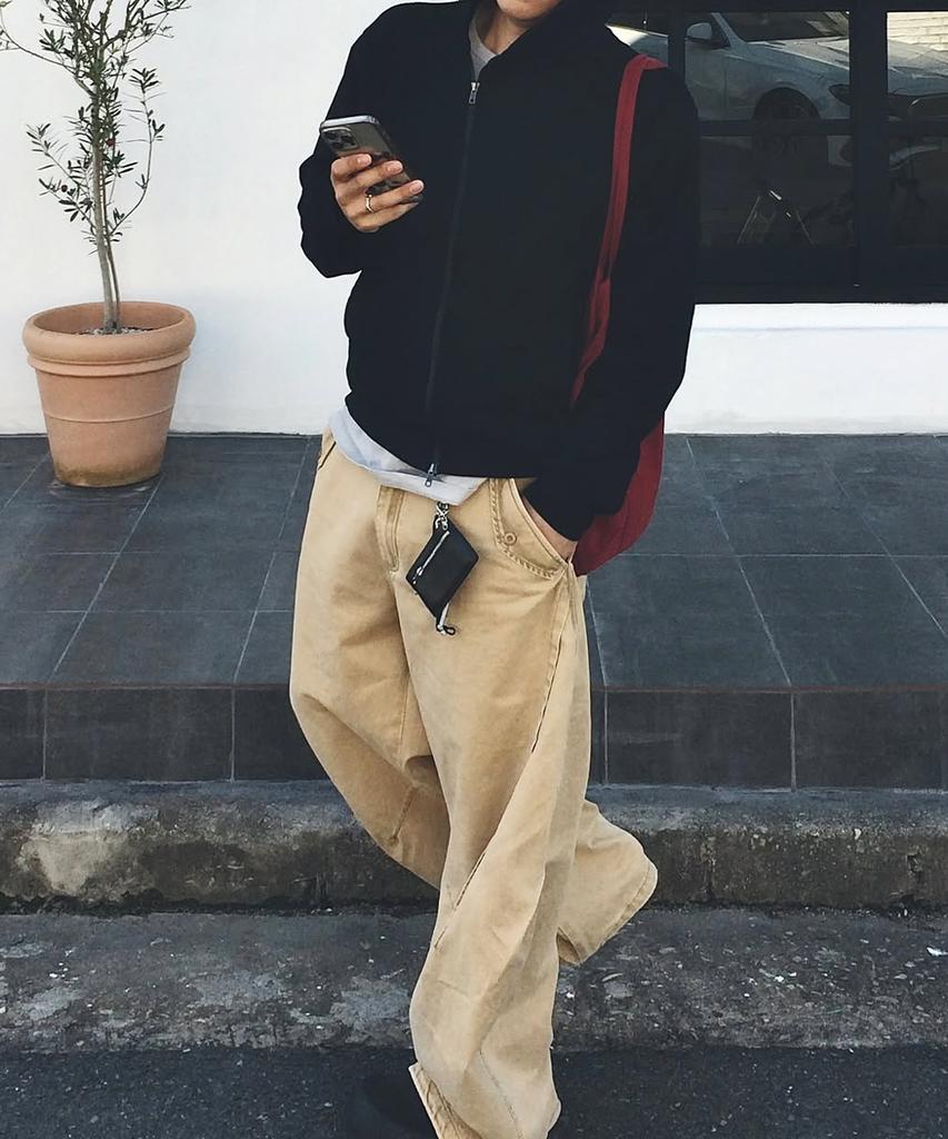 INTEMPOMOOD New Hound Curved Pants_Beige