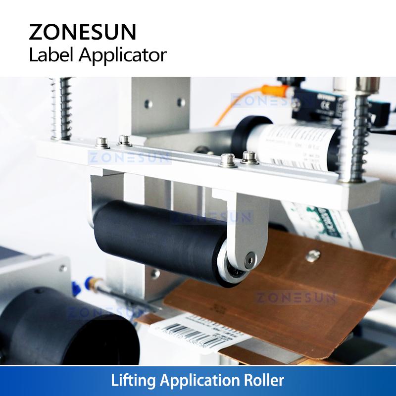 ZONESUN ZS-TB805 Semi-automatic Bottle Stick Mark Labeling Machine PET Plastic Cans Lighter Water Milk Juicer Hexagon