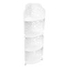 4Tier Wall Mounted Corner Shelf Shelves Display Carved Dampproof Unit Bathroom
