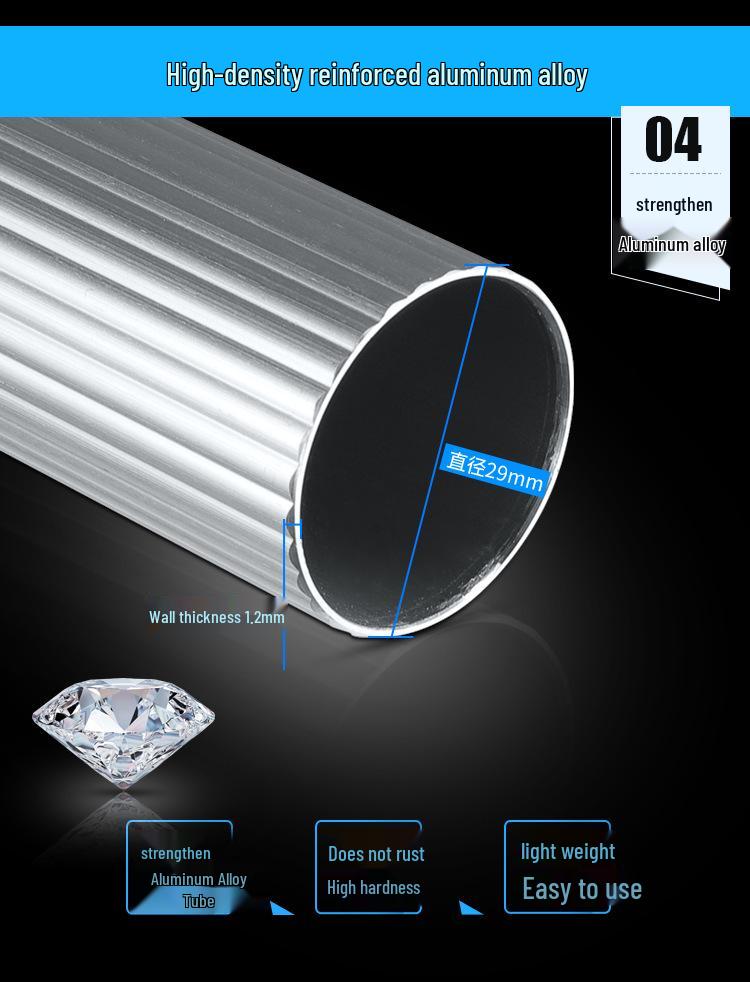 Portable Telescopic Solar Panel Cleaning Brush with Water Flow