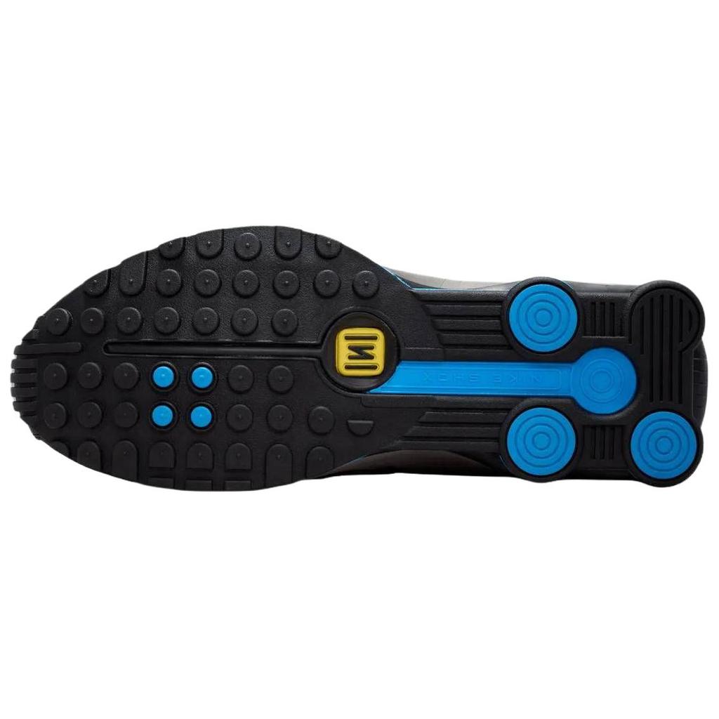 Nike Tênis Masculino Shox R4 Brasil Preto Canário-Metálico-Chumbo-Azul Claro-Foto-Branco IO8134-001