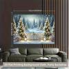 1Pcs Surface Surface Printed Decoration Background Winter Backdrop Decorations For Photo Studio Photo Booth Christams Party