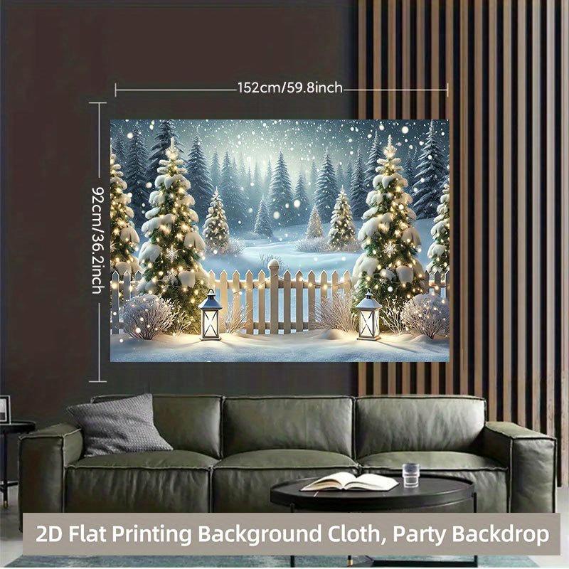 1Pcs Surface Surface Printed Decoration Background Winter Backdrop Decorations For Photo Studio Photo Booth Christams Party