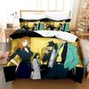 Anime Lupin Third Mine Fujiko Printed Bed Set Duvet Cover Pillowcase Bedding Set Linen Sheet Quilt Cover Full Queen King Size
