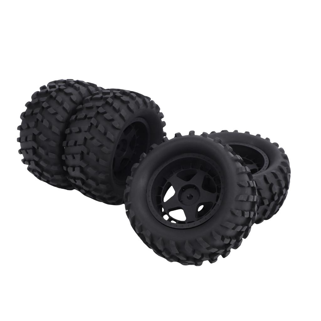 4PCS Crawler Tires Fit for HSP 94186 16208 1 14 1 16 RC Truck 80mm Rubber RC Mud Terrain Tires for Upgrade