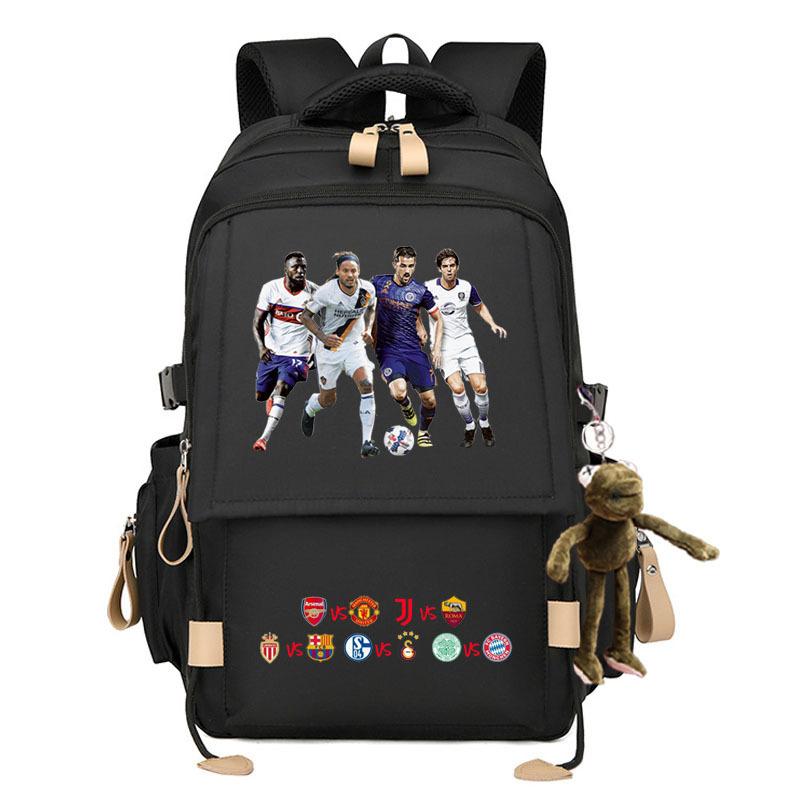 Uefa Champions League Football World Cup Backpack Real Madrid Kakabasa Messi Chelsea Manchester United Students