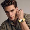 Stainless Steel 3ATM Water Analog Stylish Octagonal Quartz Fashion Accessory Perfect Gift for or Boyfriend Men's Watch, Resistant, Display Simple,