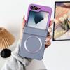 Suitable for Samsung Z Flip6 Gradient Skin Feeling Z Flip3 Z Flip4 Magnetic Zflip5 PC Protective Case