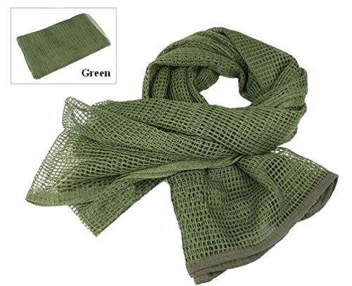Camouflage Netting Tactical Mesh Net Camo Scarf for Wargame Sports Hunting Shooting Wild Photography Sniper Camo Mesh Scarves