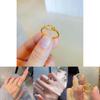 Chic Adjustable Interlocking Ring For Women In Vietnamese Gold Plated Design