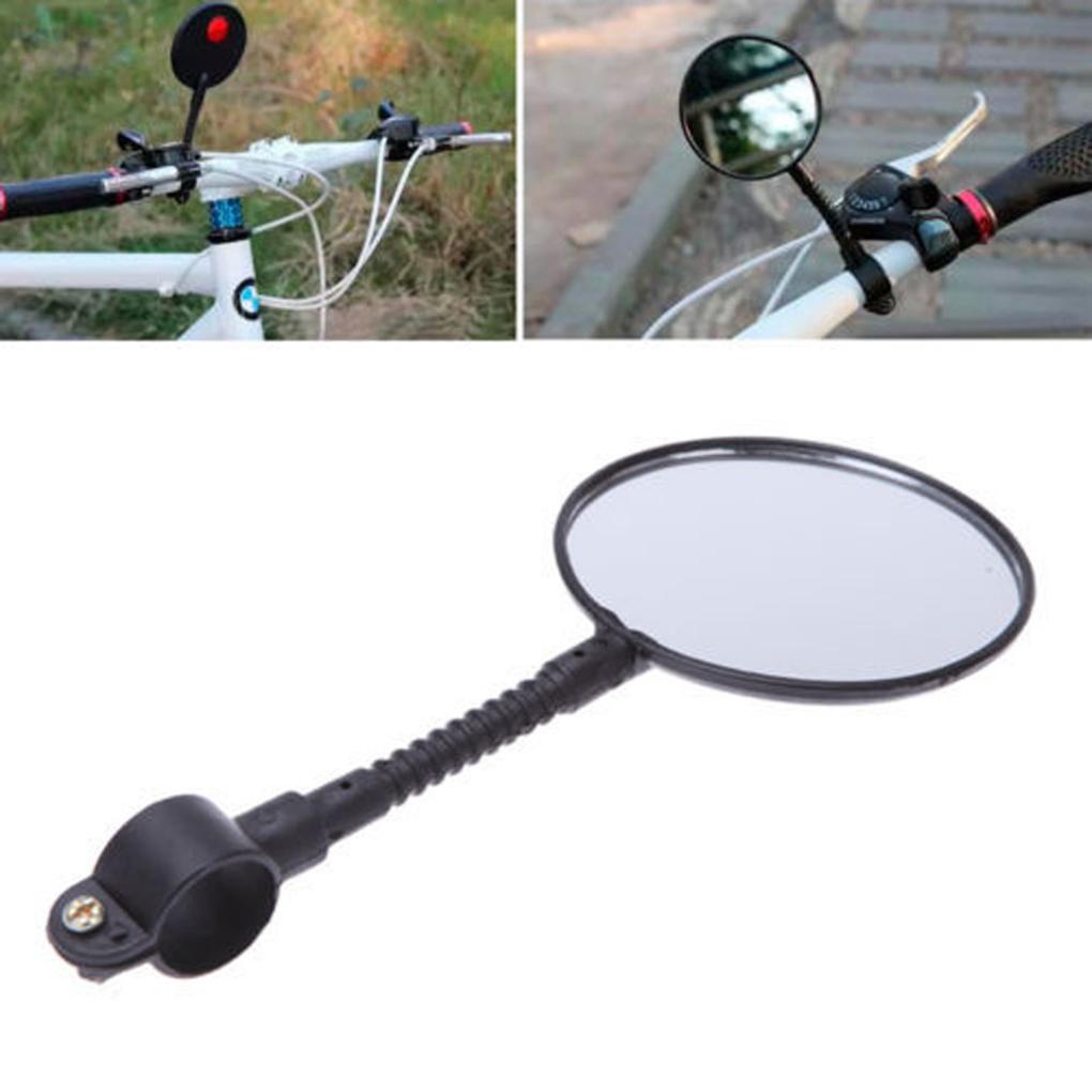 Bike Rearview Mirror Mountain Bicycle Handlebar Wide Angle Wear-resistant Rear Back View Mirror Improving Riding Safety
