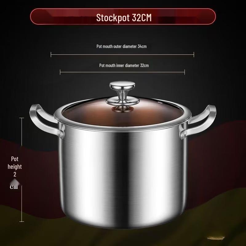 Zhuochuang Jingpin 316 Stainless Steel Deep Soup Pot